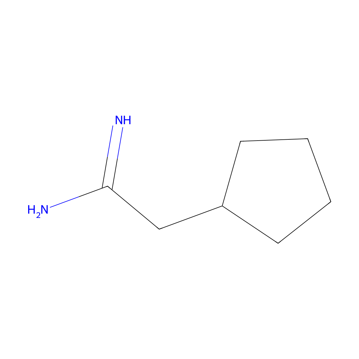 2-Cyclopentylethanimidamide molecular structure, CAS 817552-64-0