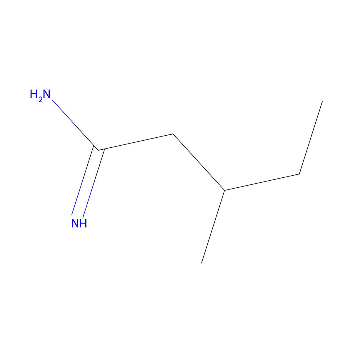 3-Methylpentanimidamide molecular structure, CAS 817552-66-2
