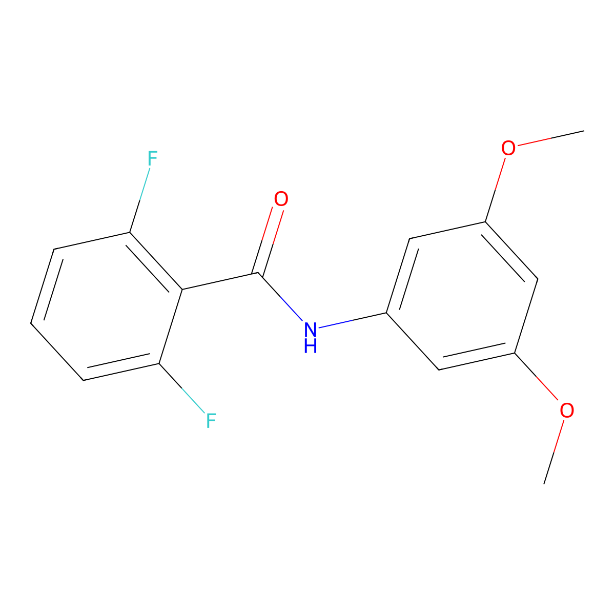 N-(3,5-dimethoxyphenyl)-2,6-difluorobenzamide molecular structure, CAS 817553-02-9