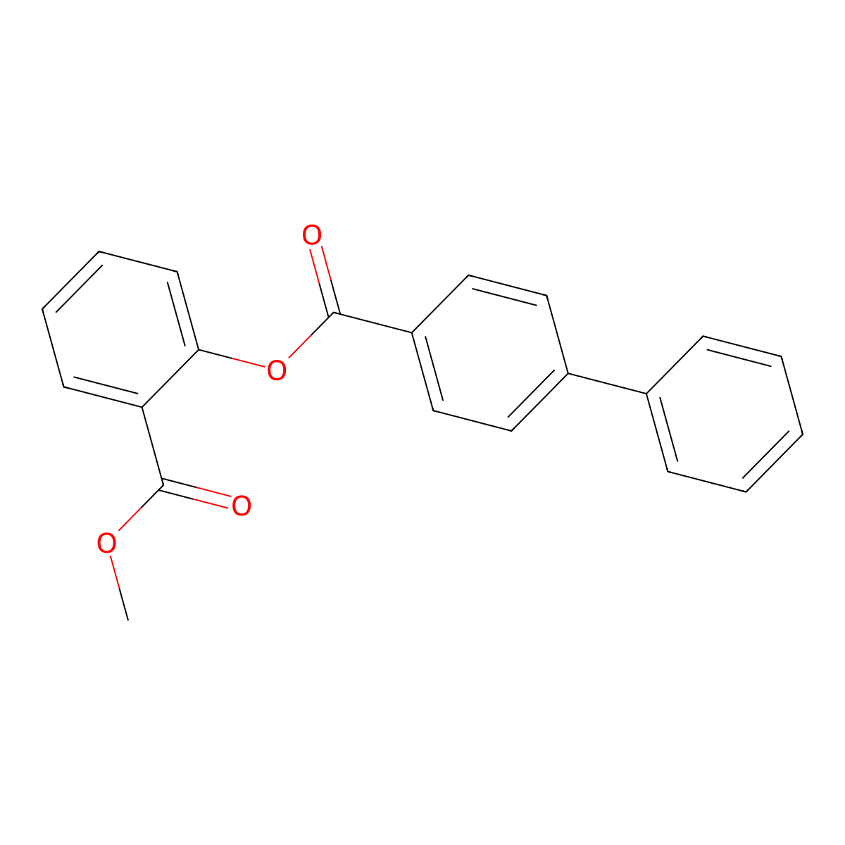 2-(Methoxycarbonyl)phenyl 4-phenylbenzoate molecular structure, CAS 817565-05-2