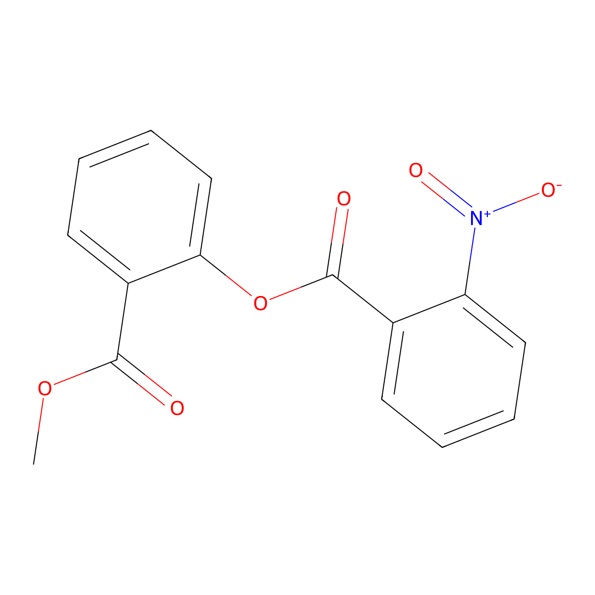 2-(Methoxycarbonyl)phenyl 2-nitrobenzoate molecular structure, CAS 817565-08-5