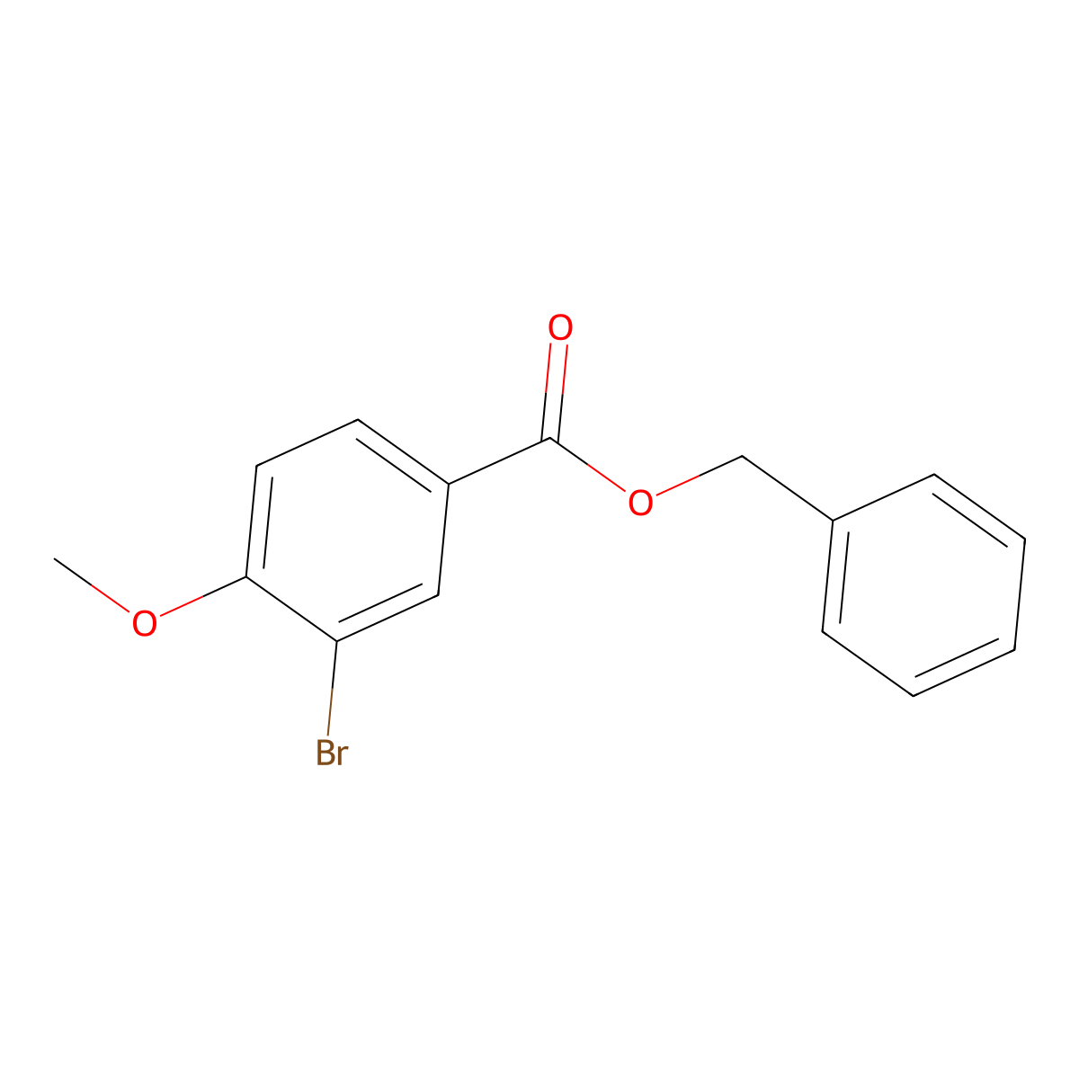 Benzyl 3-bromo-4-methoxybenzoate molecular structure, CAS 817565-24-5