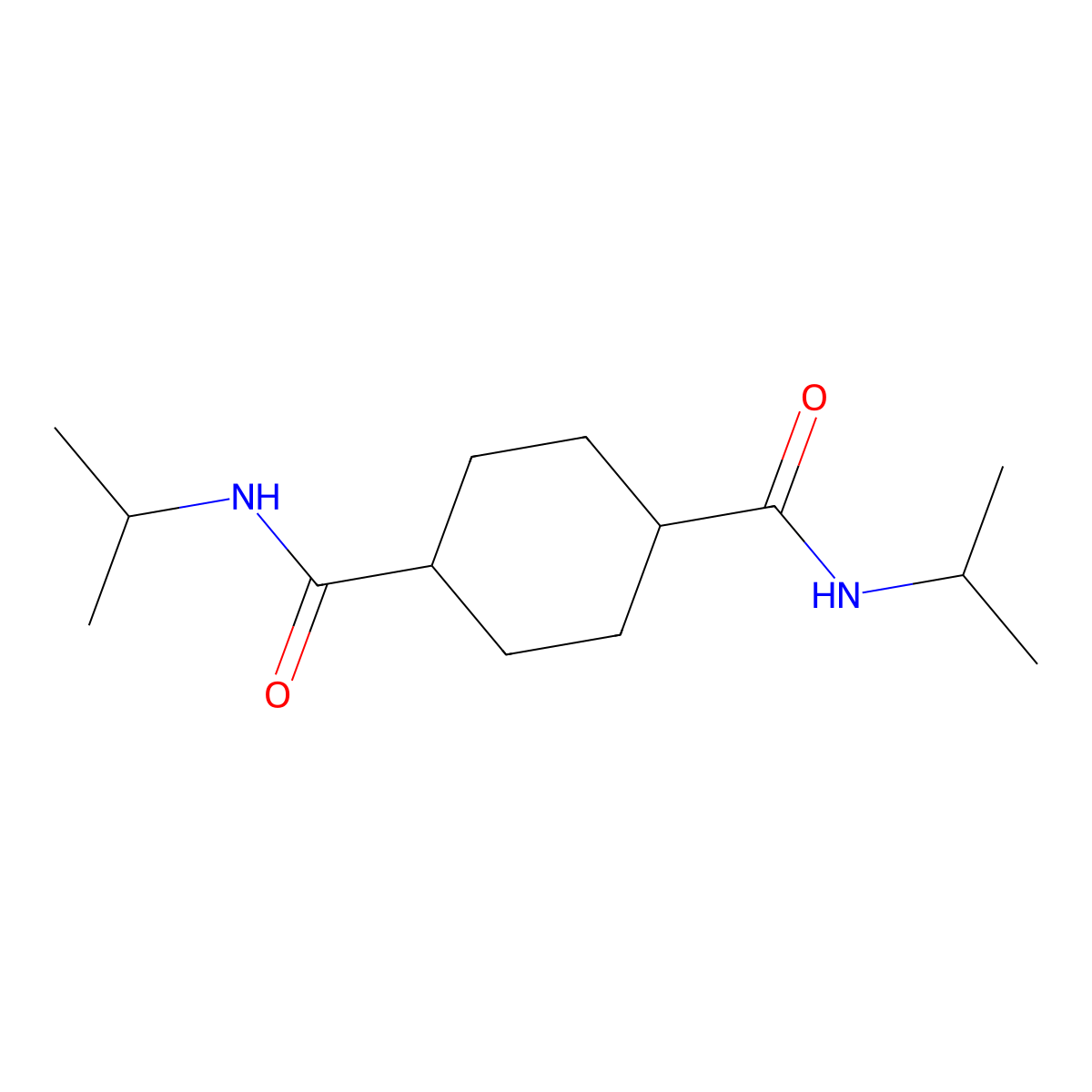 1-N,4-N-di(propan-2-yl)cyclohexane-1,4-dicarboxamide molecular structure, CAS 817566-96-4