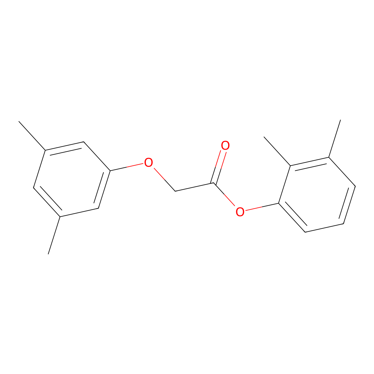 2,3-Dimethylphenyl (3,5-dimethylphenoxy)acetate molecular structure, CAS 817568-24-4