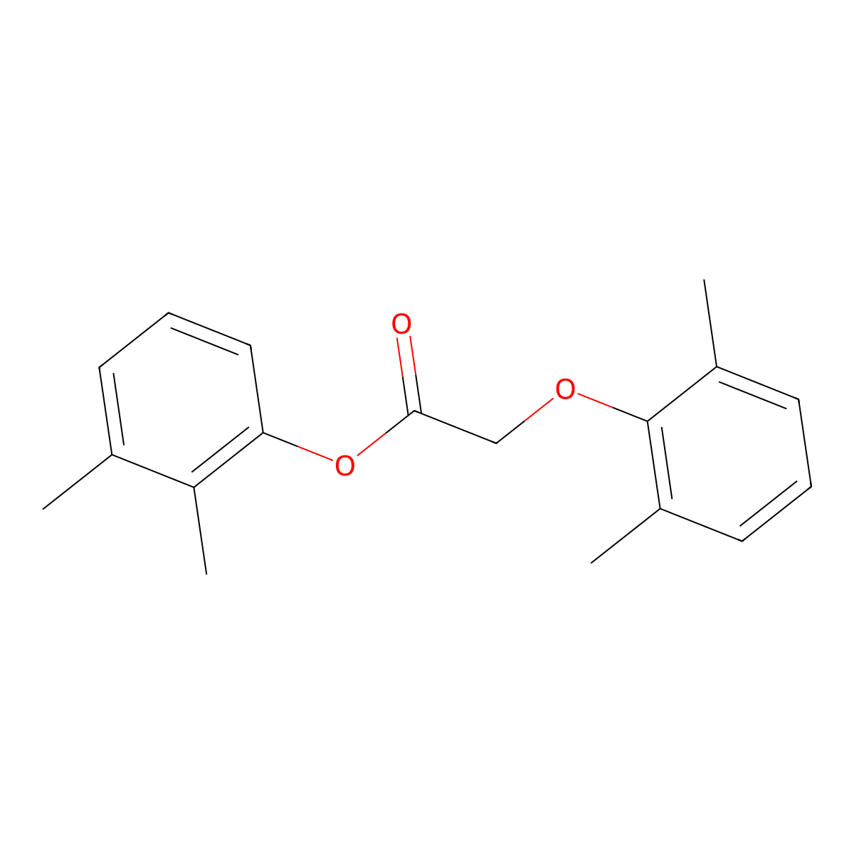 2,3-Dimethylphenyl (2,6-dimethylphenoxy)acetate molecular structure, CAS 817568-25-5