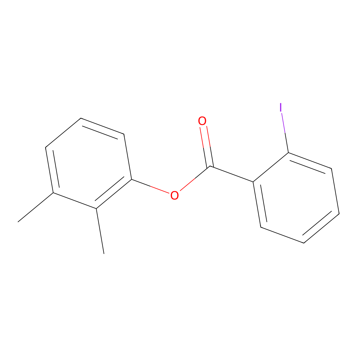 2,3-Dimethylphenyl 2-iodobenzoate molecular structure, CAS 817568-30-2