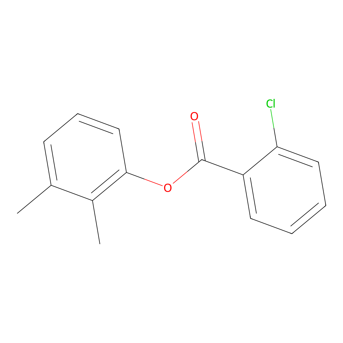 2,3-Dimethylphenyl 2-chlorobenzoate molecular structure, CAS 817568-31-3
