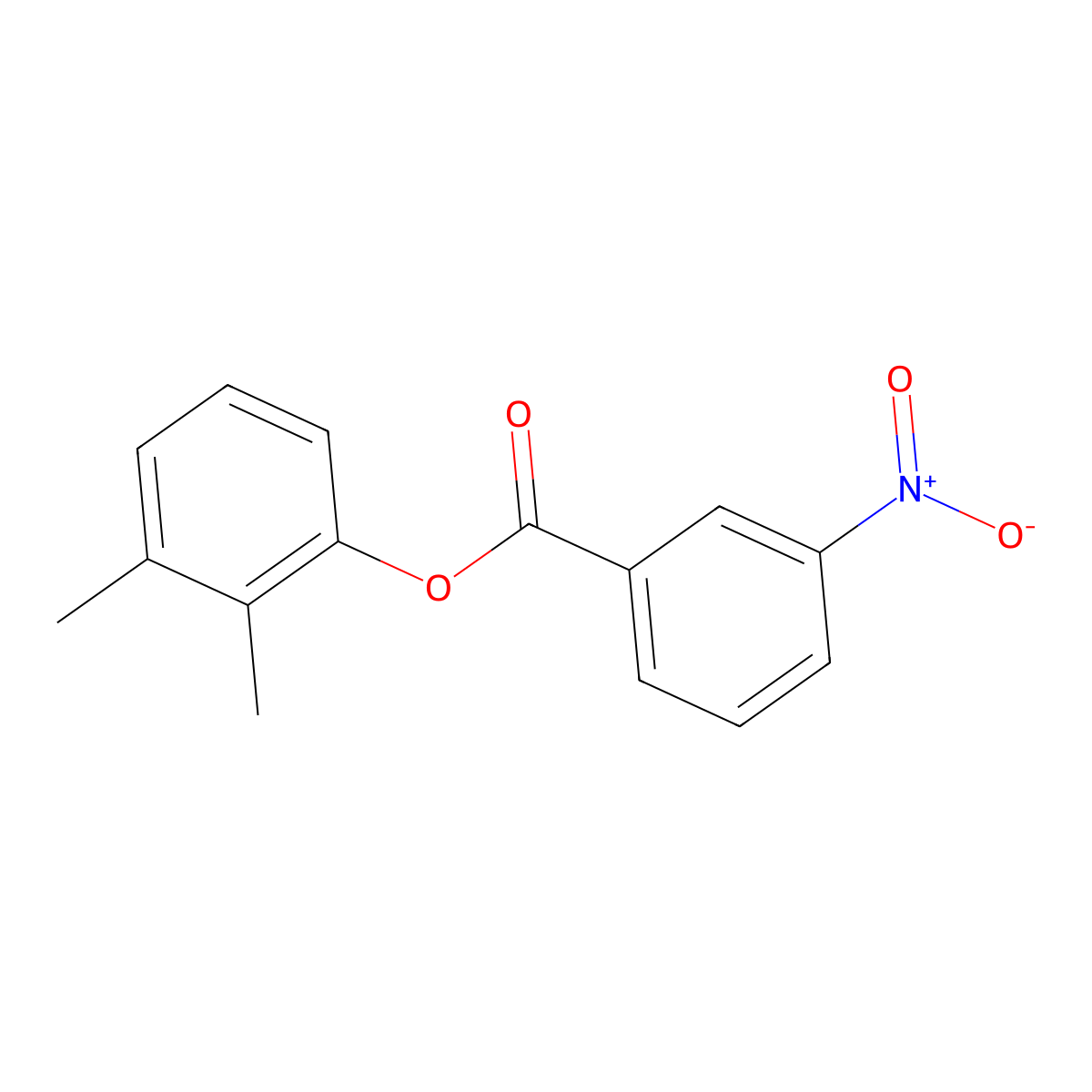 2,3-Dimethylphenyl 3-nitrobenzoate molecular structure, CAS 817568-33-5