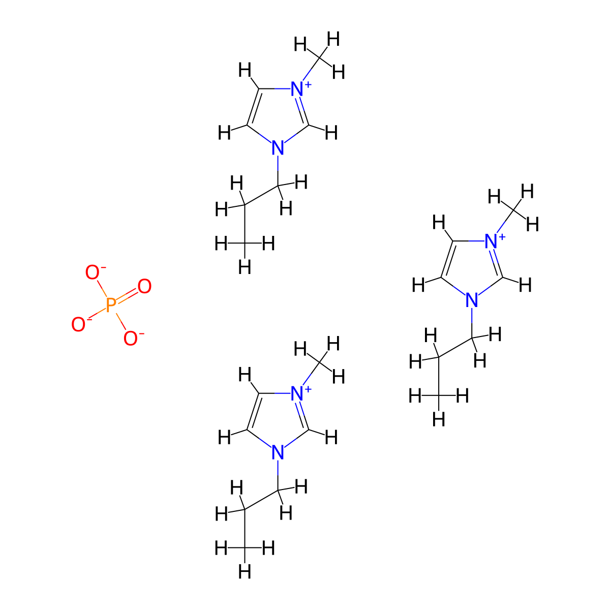 1-Methyl-3-propylimidazolium phosphate molecular structure, CAS 817575-04-5