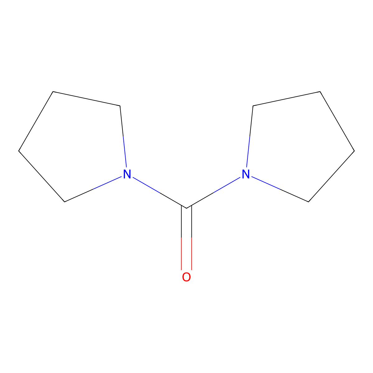 1,1'-Carbonyldipyrrolidine molecular structure, CAS 81759-25-3