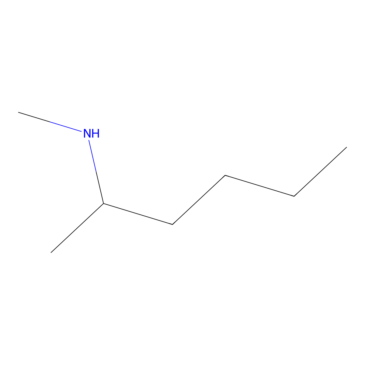 (Hexan-2-yl)(methyl)amine molecular structure, CAS 81760-12-5