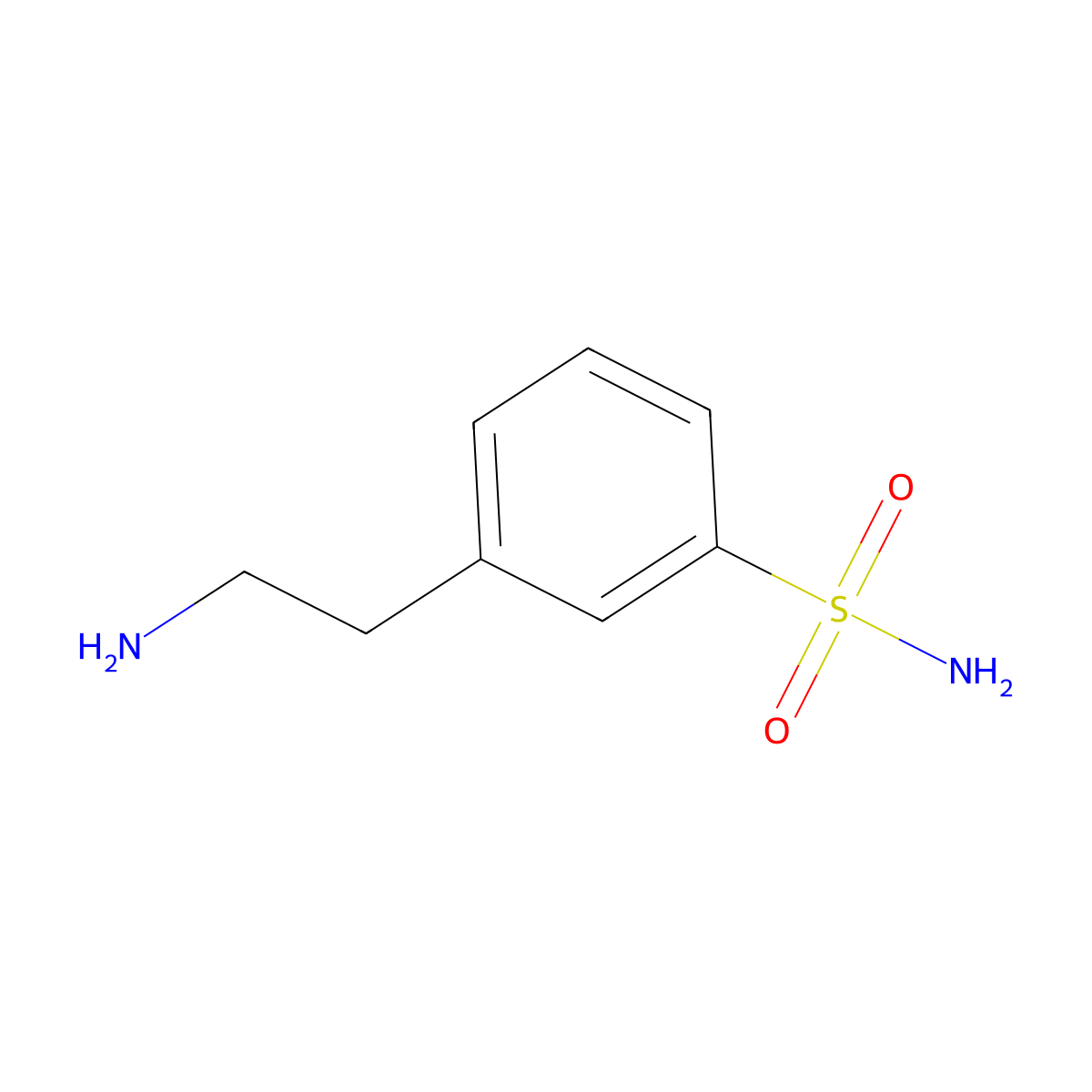 3-(2-Aminoethyl)benzenesulfonamide molecular structure, CAS 81760-42-1