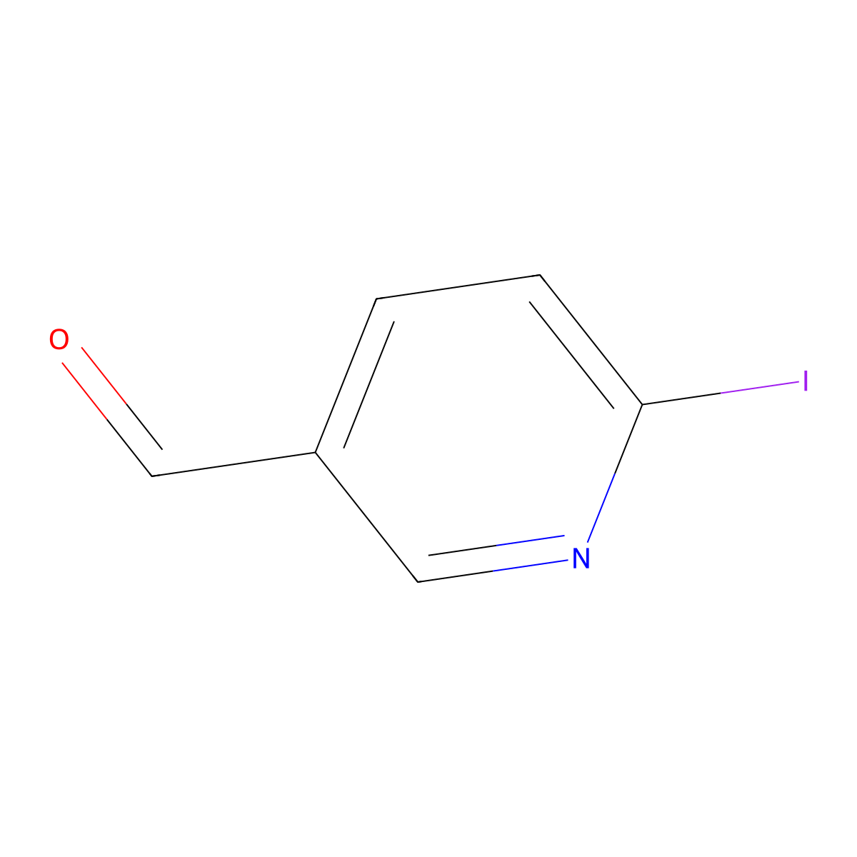 6-Iodopyridine-3-carbaldehyde molecular structure, CAS 817618-55-6