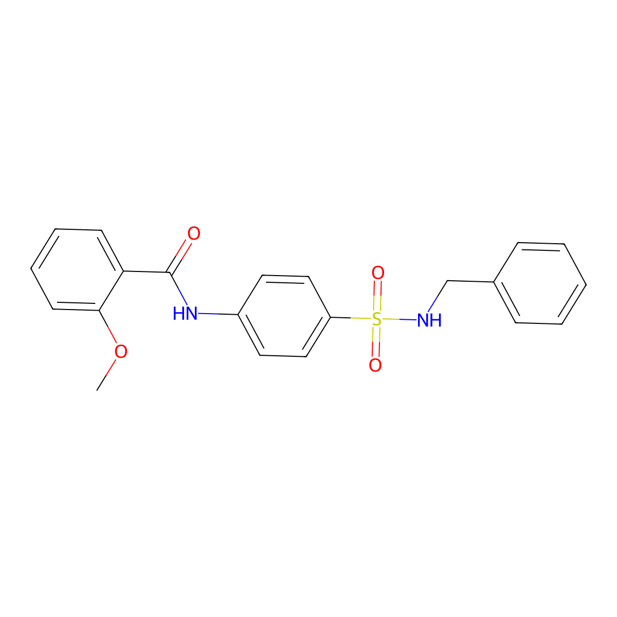 N-[4-(benzylsulfamoyl)phenyl]-2-methoxybenzamide molecular structure, CAS 817635-67-9