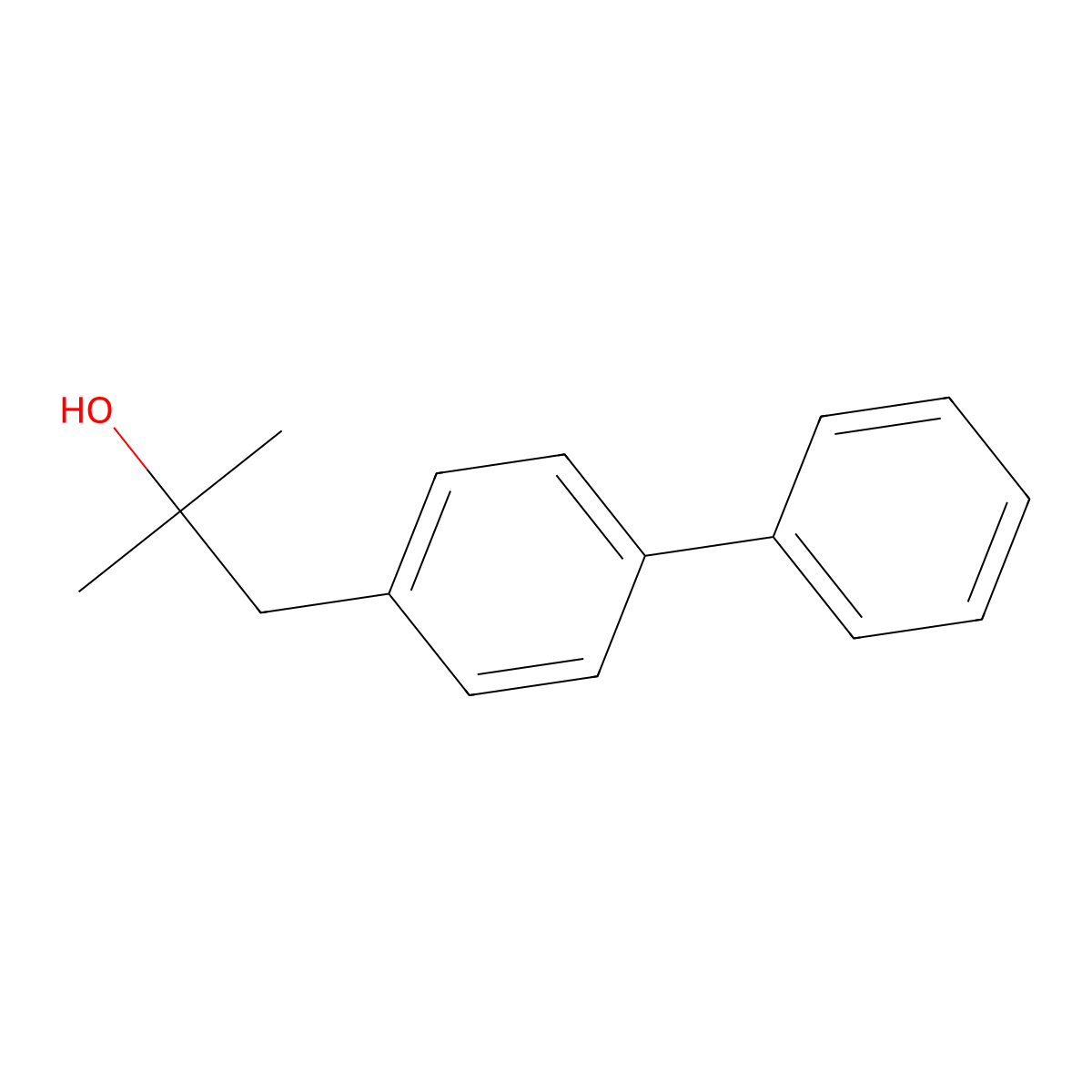 1-(4-Biphenyl)-2-methyl-2-propanol molecular structure, CAS 81770-32-3