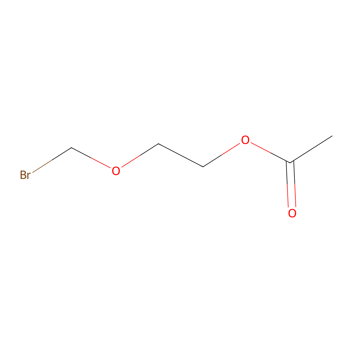 2-(Bromomethoxy)ethyl acetate molecular structure, CAS 81777-40-4