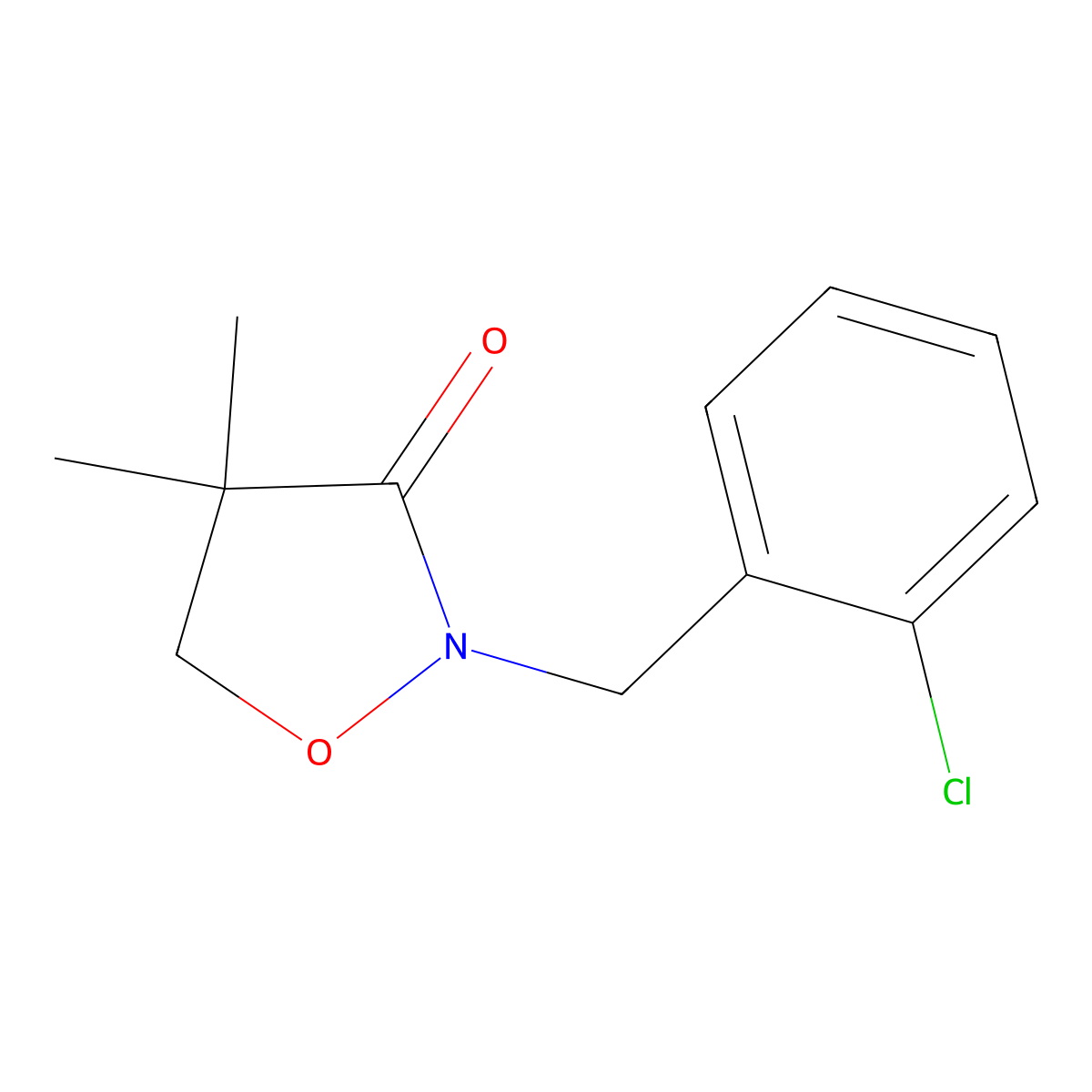Clomazone molecular structure, CAS 81777-89-1