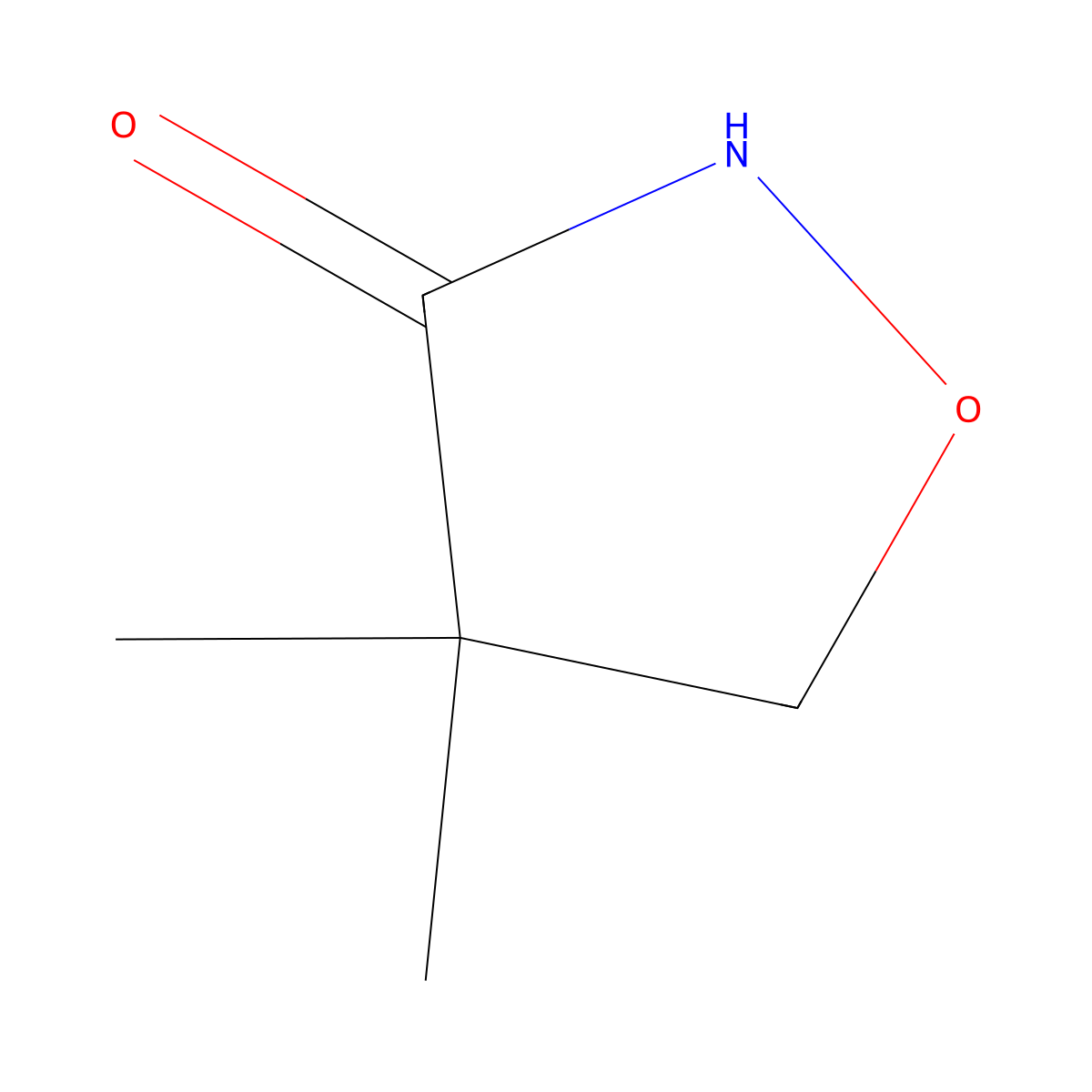 4,4-Dimethyl-1,2-oxazolidin-3-one molecular structure, CAS 81778-07-6