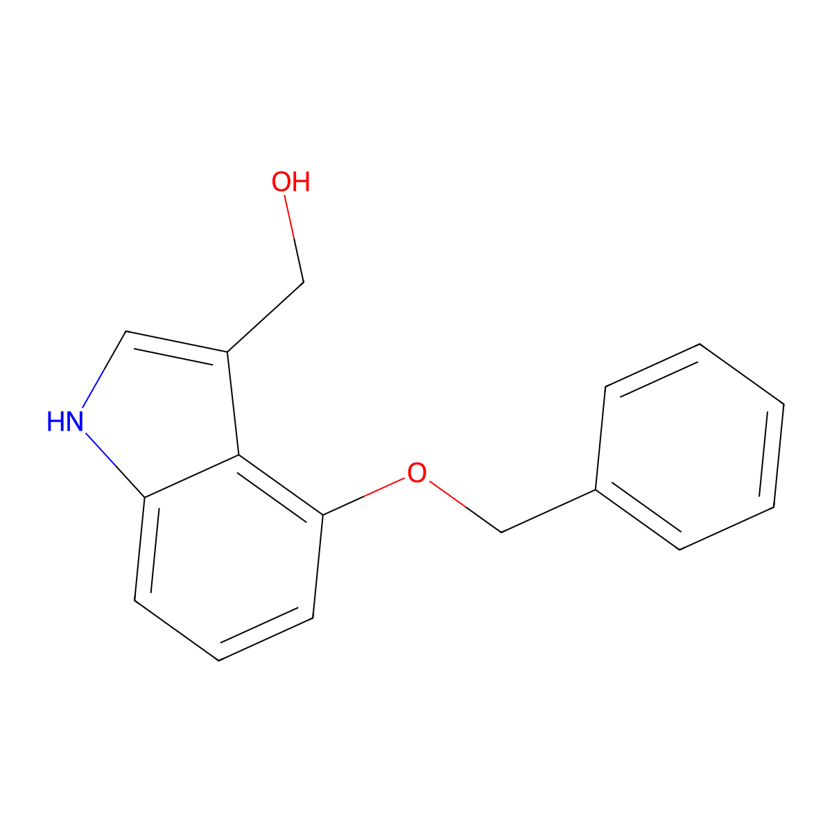 [4-(Benzyloxy)-1H-indol-3-YL]methanol molecular structure, CAS 81779-22-8