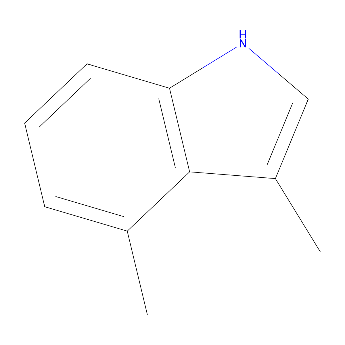 3,4-dimethyl-1H-indole molecular structure, CAS 81784-47-6