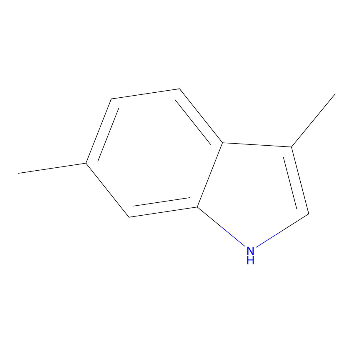 3,6-dimethyl-1H-indole molecular structure, CAS 81784-48-7