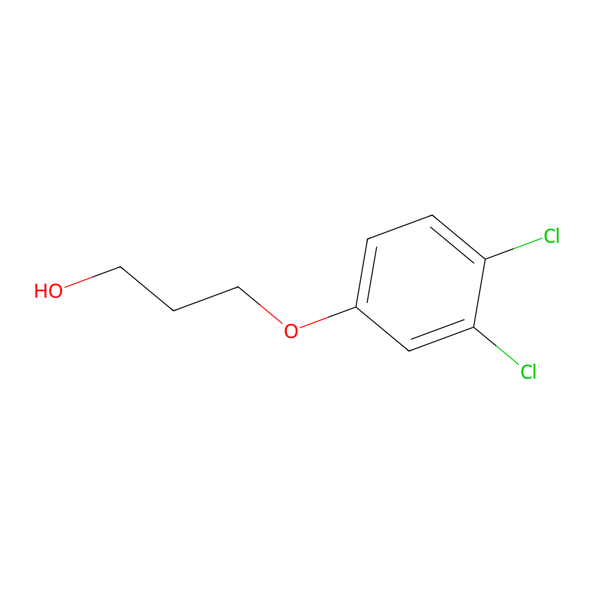 3-(3,4-Dichlorophenoxy)propan-1-ol molecular structure, CAS 81785-47-9