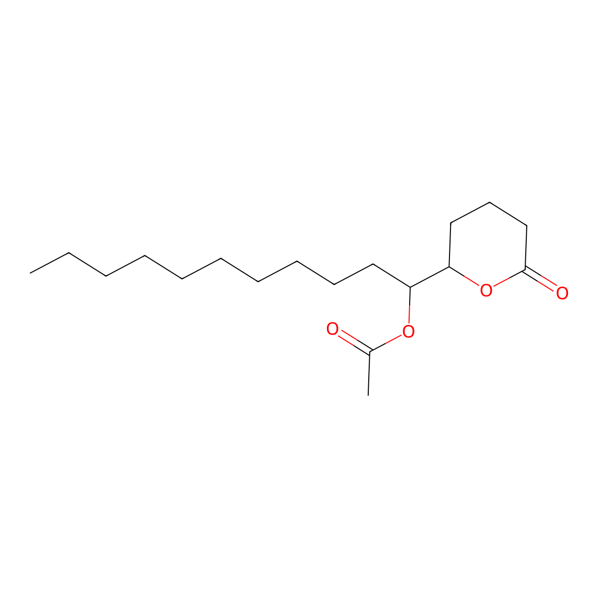 6-Acetoxy-5-hexadecanolide molecular structure, CAS 81792-36-1