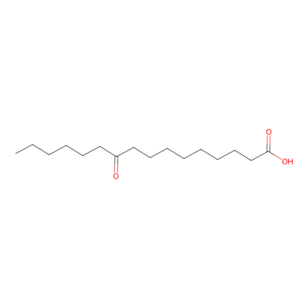 10-Keto palmitic acid molecular structure, CAS 818-26-8