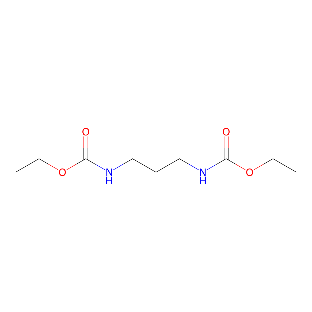 Propylene diurethane molecular structure, CAS 818-45-1