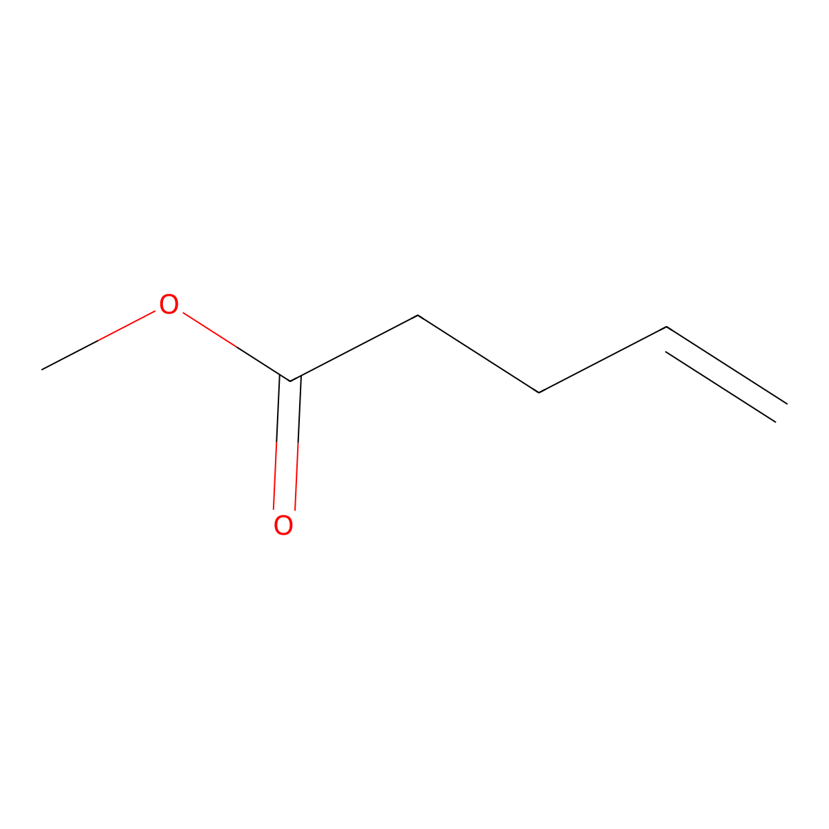 Methyl 4-pentenoate molecular structure, CAS 818-57-5