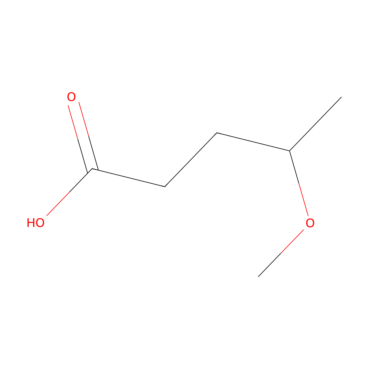 4-Methoxypentanoic acid molecular structure, CAS 818-65-5