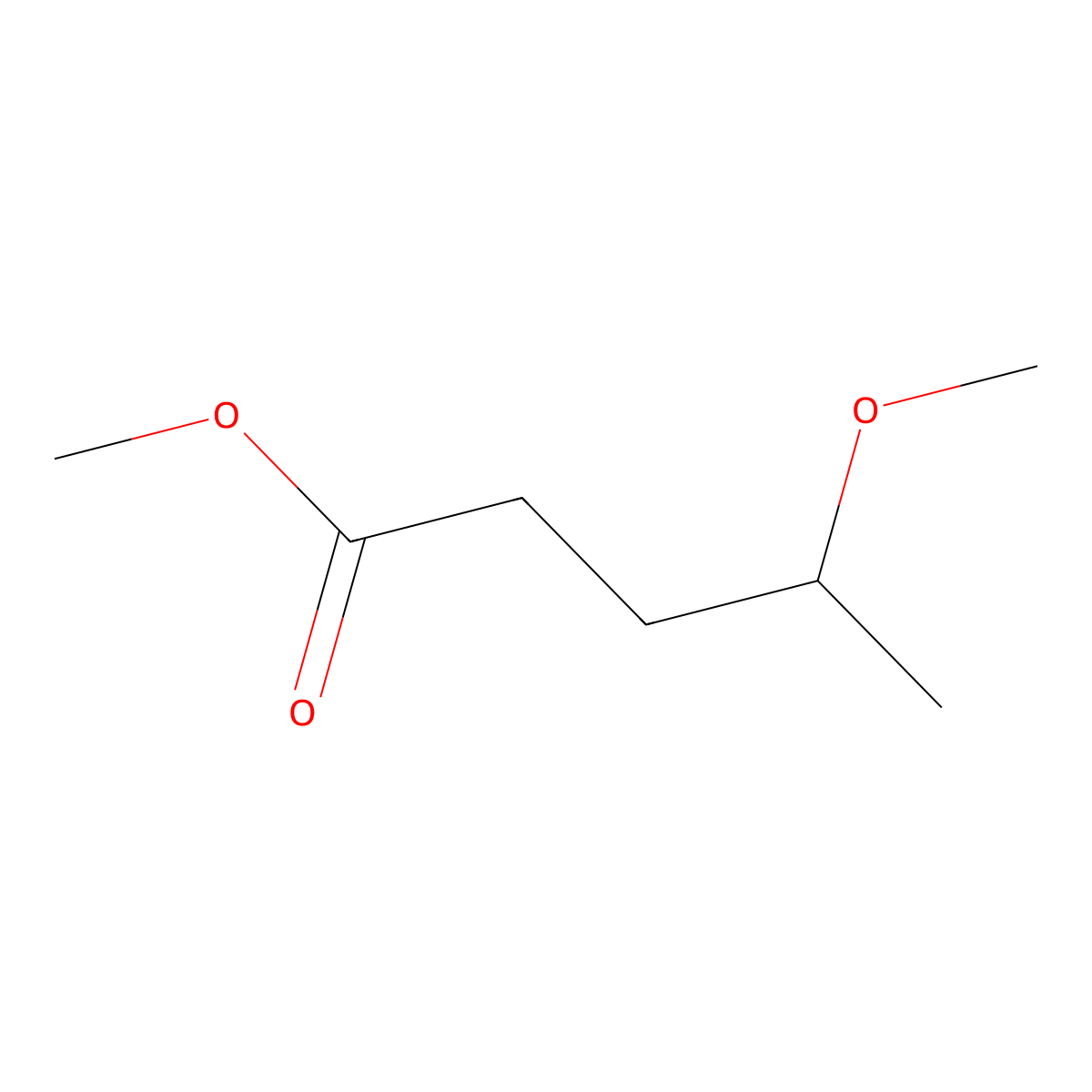 Methyl 4-methoxypentanoate molecular structure, CAS 818-68-8