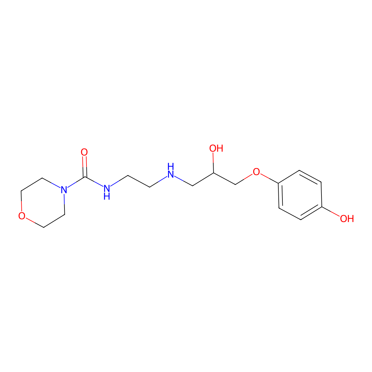 Xamoterol molecular structure, CAS 81801-12-9