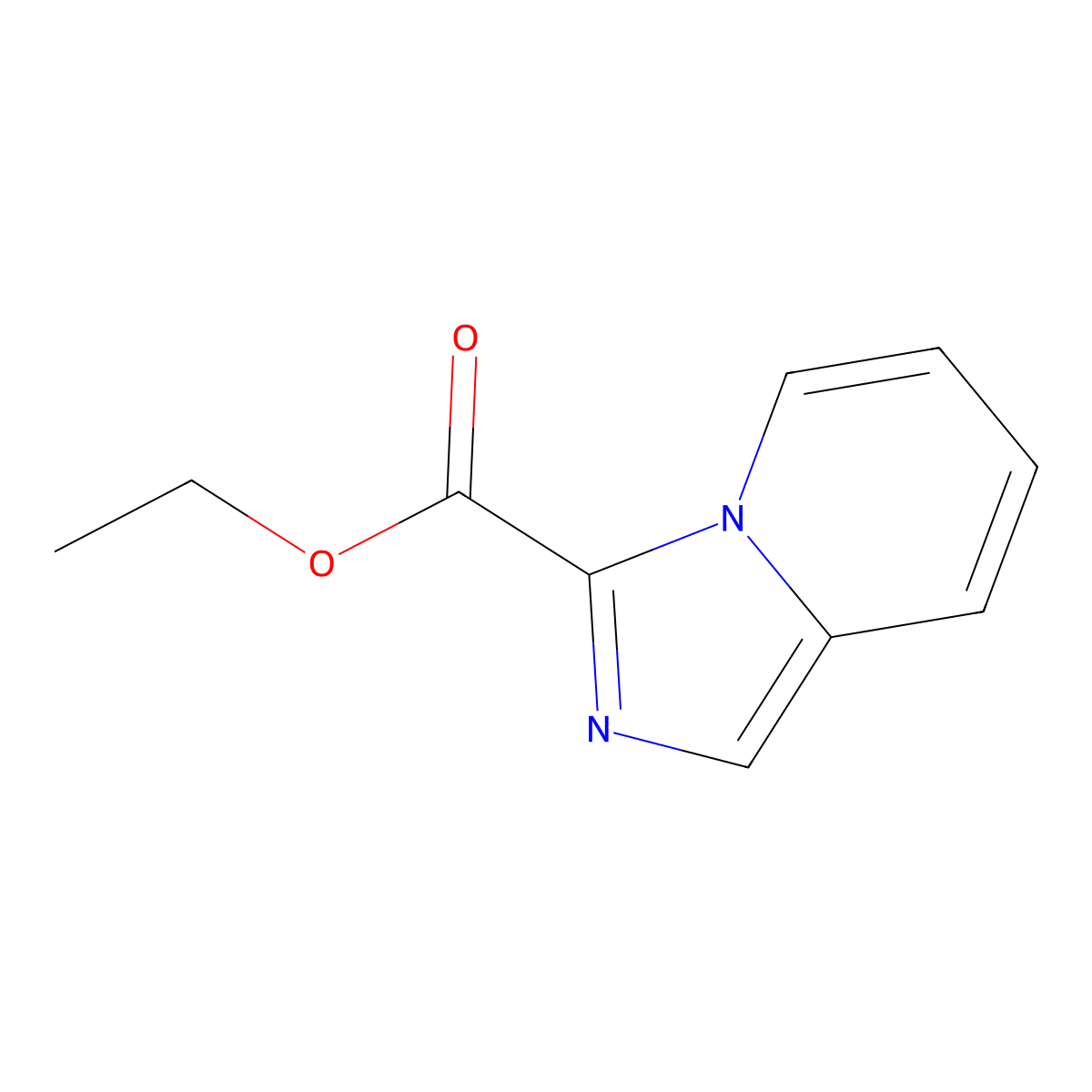 Ethyl imidazo[1,5-a]pyridine-3-carboxylate molecular structure, CAS 81803-60-3