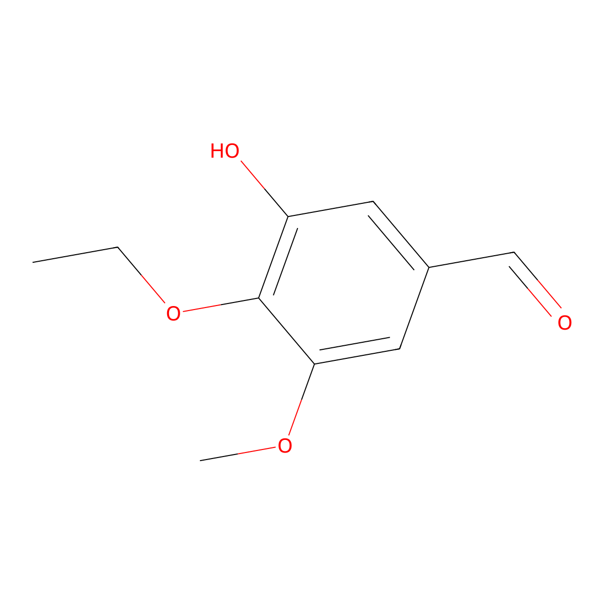 4-Ethoxy-3-hydroxy-5-methoxybenzaldehyde molecular structure, CAS 81805-99-4