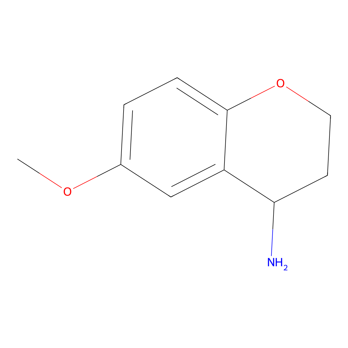 6-Methoxychroman-4-amine molecular structure, CAS 81816-60-6