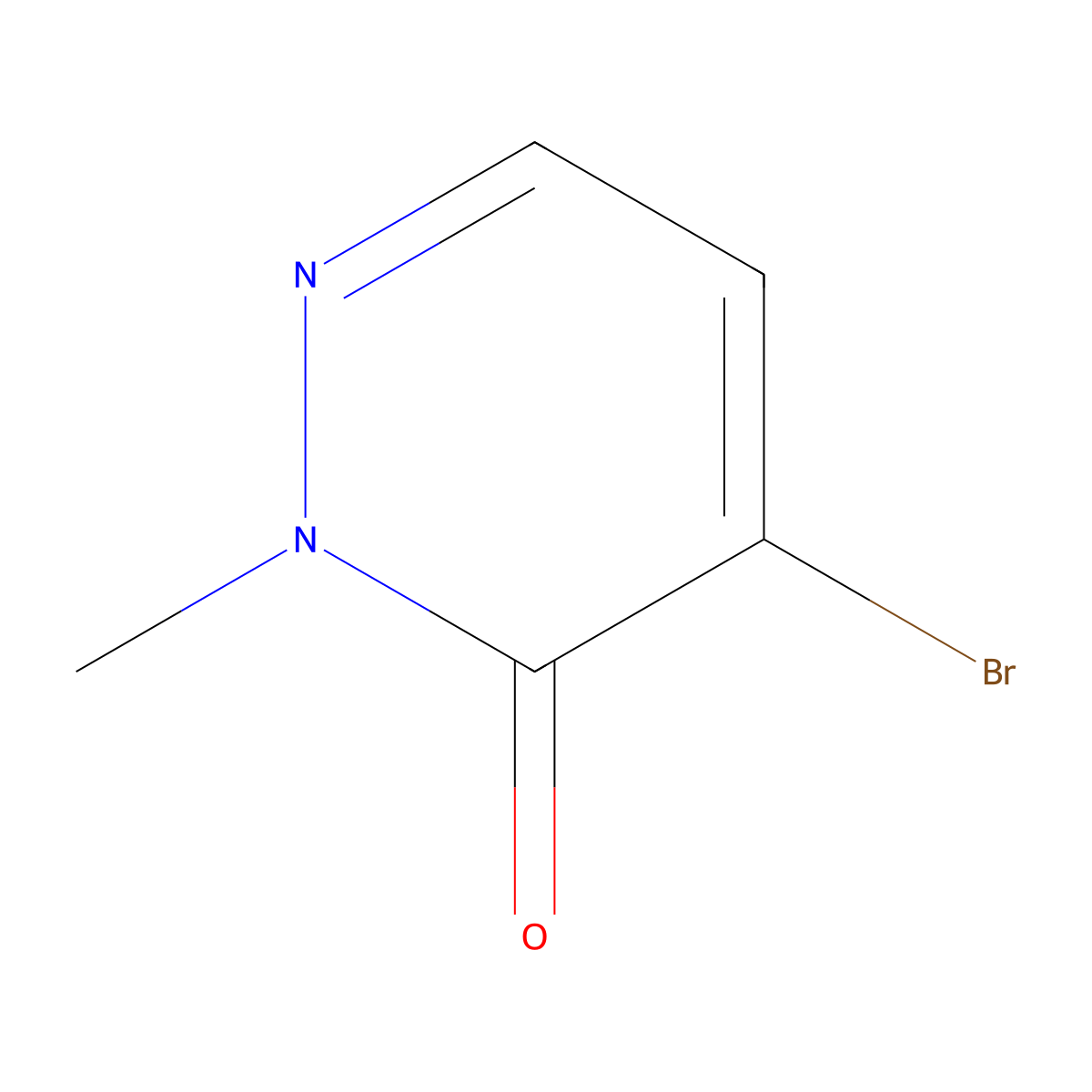 4-Bromo-2-methylpyridazin-3(2h)-one molecular structure, CAS 81816-98-0