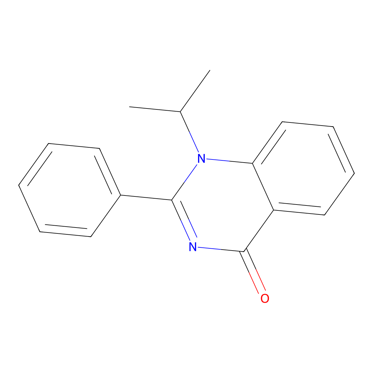 1-Isopropyl-2-phenylquinazolin-4(1H)-one molecular structure, CAS 81822-02-8