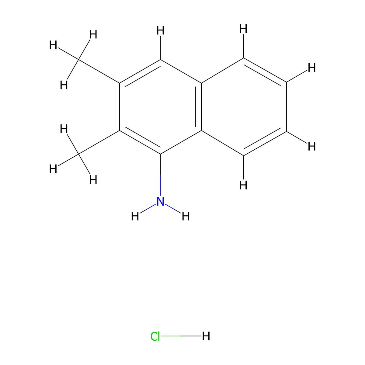 (2,3-Dimethyl-1-naphthyl)amine molecular structure, CAS 81824-67-1