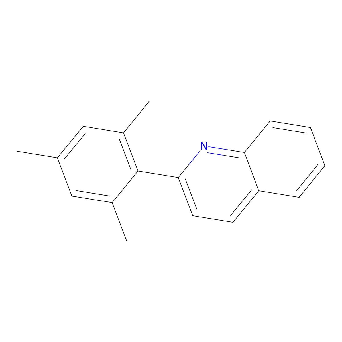 2-Mesitylquinoline molecular structure, CAS 81828-87-7