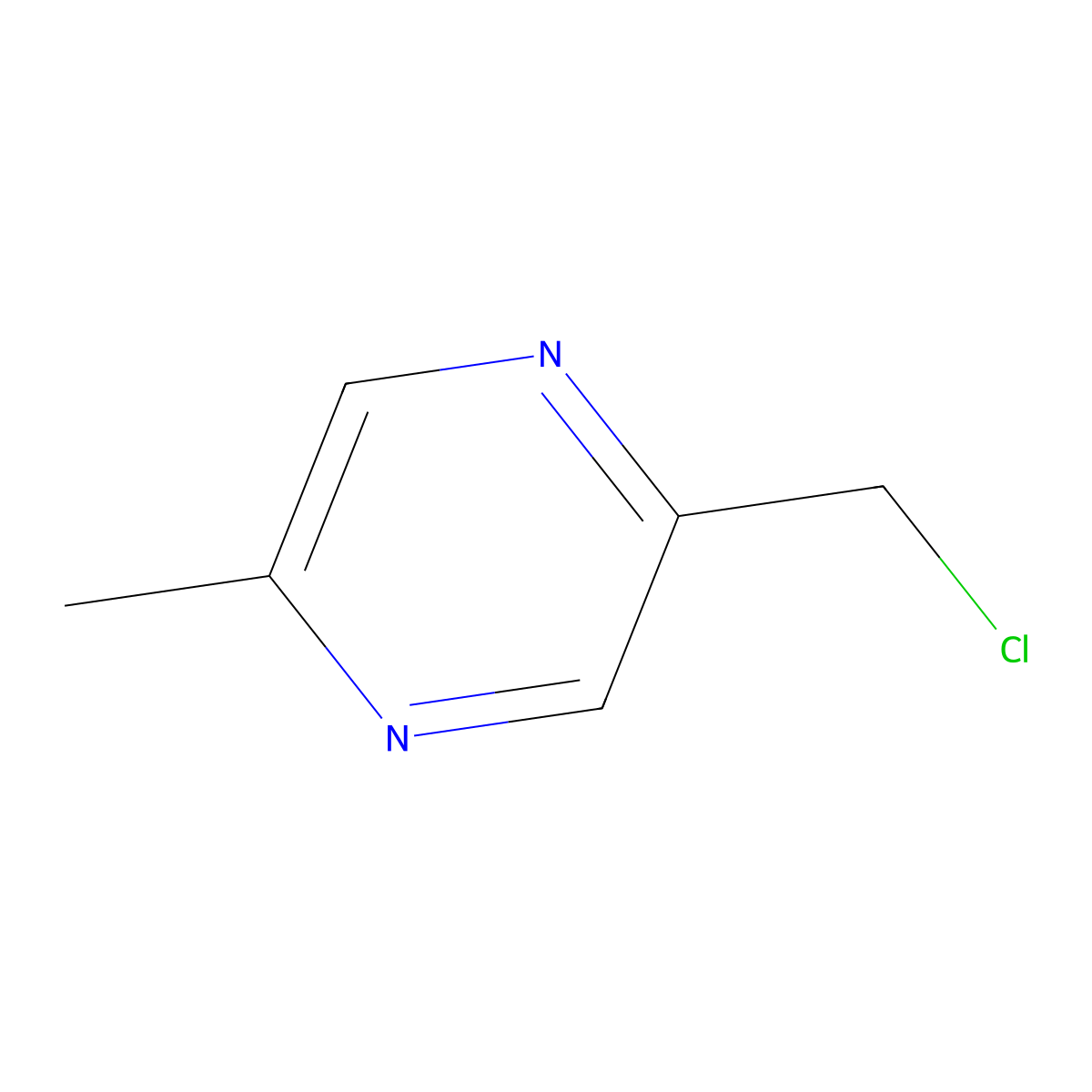 2-(Chloromethyl)-5-methylpyrazine molecular structure, CAS 81831-68-7