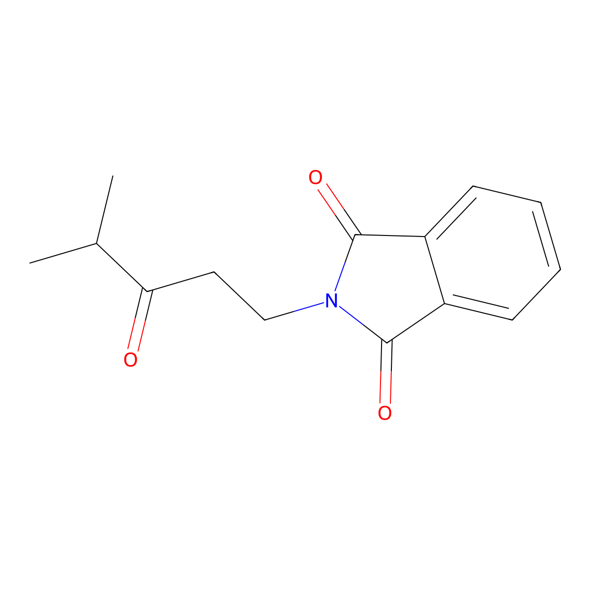 2-(4-methyl-3-oxopentyl)-1H-isoindole-1,3(2H)-dione molecular structure, CAS 81835-61-2