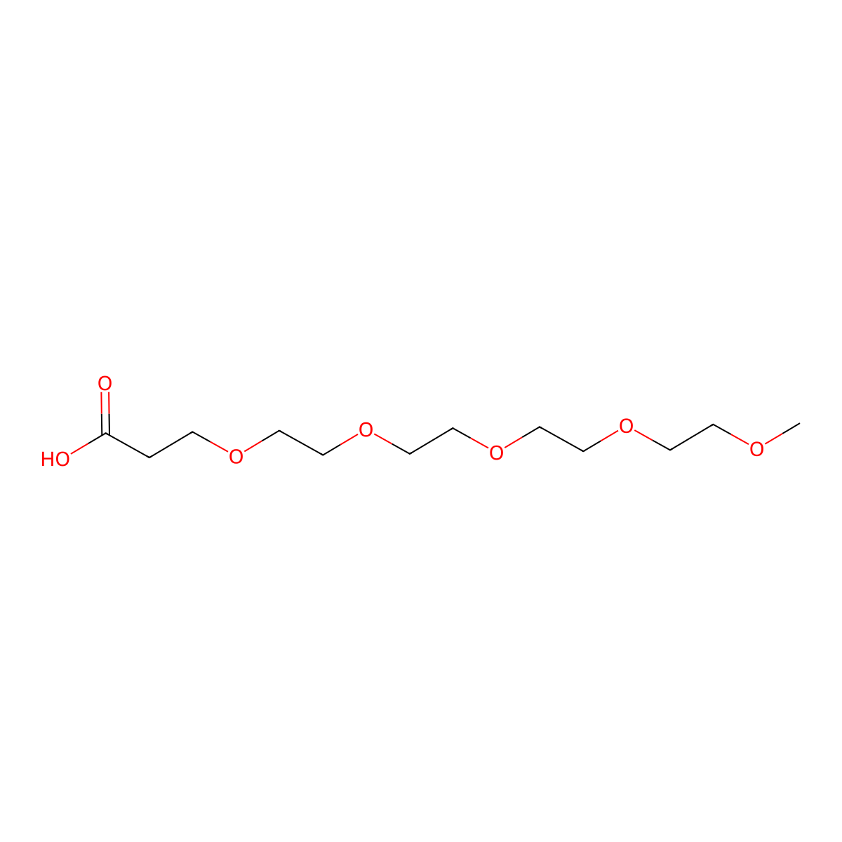 m-PEG5-acid molecular structure, CAS 81836-43-3