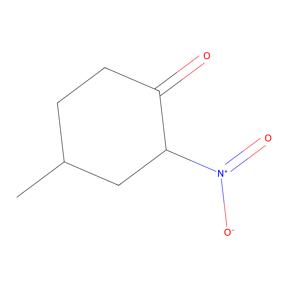 4-Methyl-2-nitrocyclohexan-1-one molecular structure, CAS 81842-51-5
