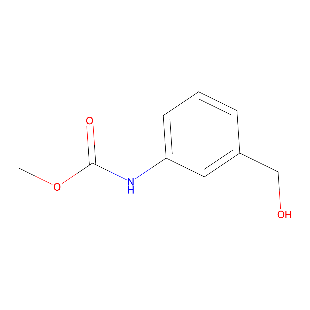 Methyl (3-(hydroxymethyl)phenyl)carbamate molecular structure, CAS 81863-34-5