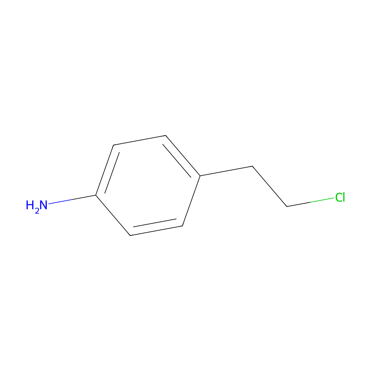 4-(2-Chloroethyl)aniline molecular structure, CAS 81865-10-3
