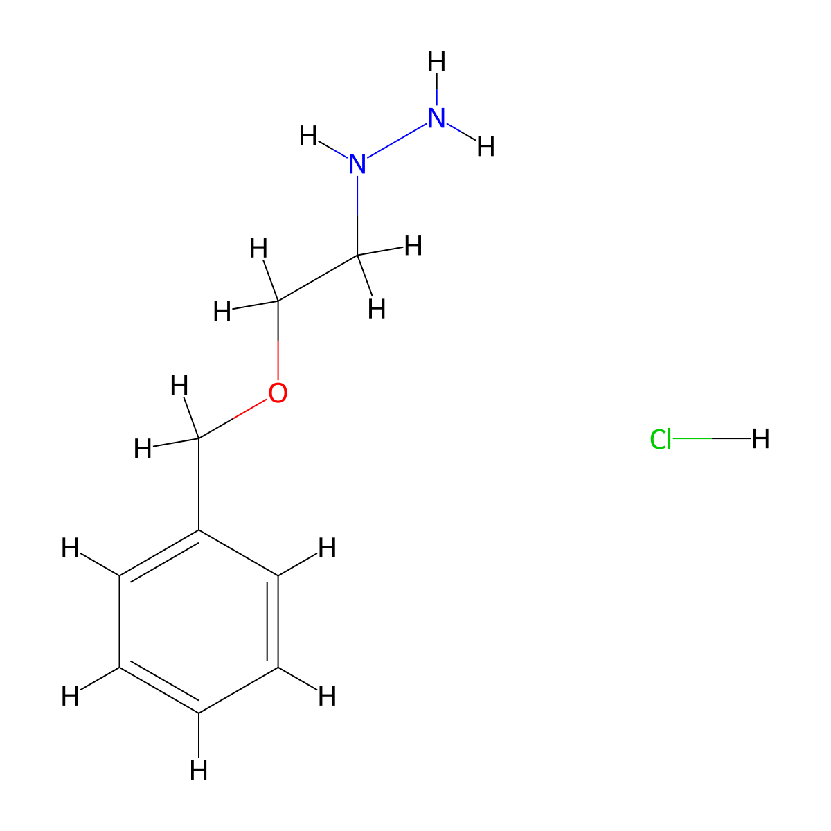 (2-(Benzyloxy)ethyl)hydrazine hydrochloride molecular structure, CAS 81866-70-8