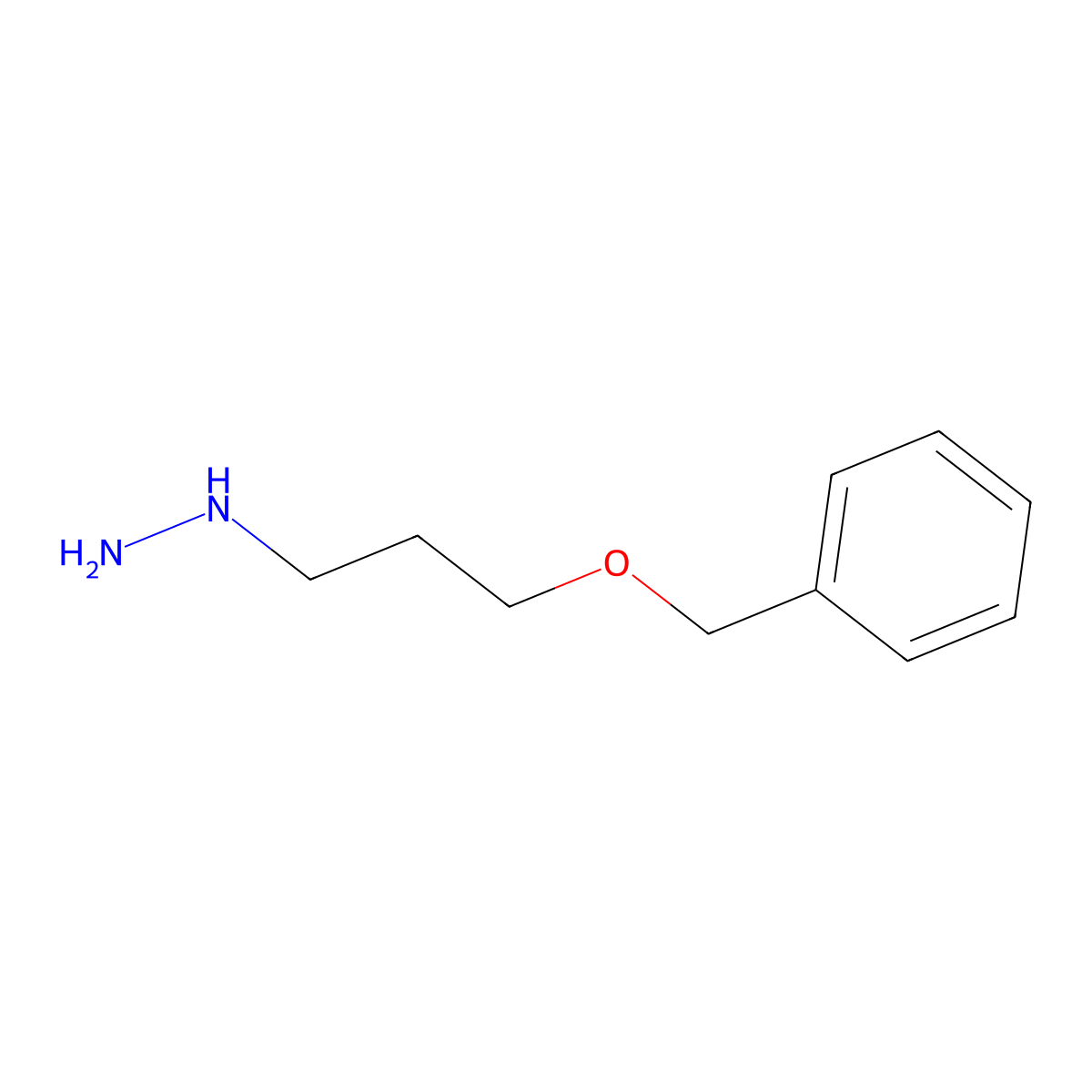 (3-(Benzyloxy)propyl)hydrazine molecular structure, CAS 81866-78-6