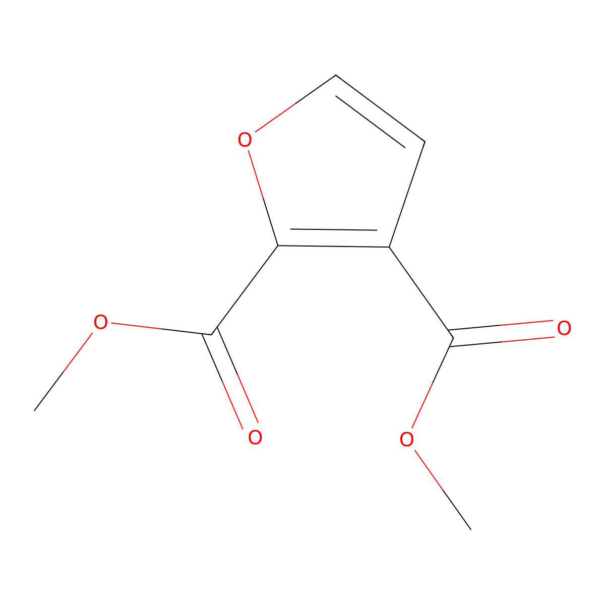 Furandicarboxylic acid, dimethyl ester molecular structure, CAS 81870-74-8