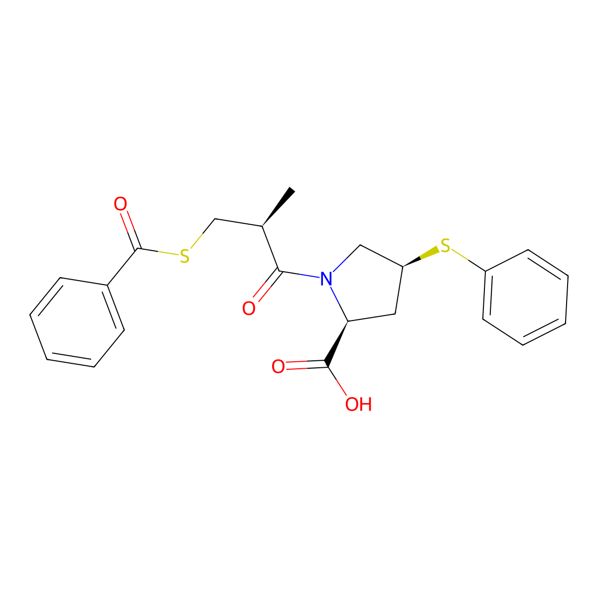 Zofenopril molecular structure, CAS 81872-10-8